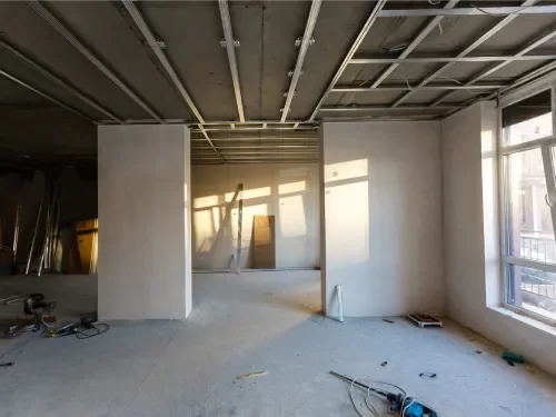 Travaux de cloisonnement