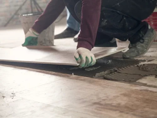 Pose de carrelage sur mesure